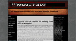 Desktop Screenshot of itsnotthelaw.com