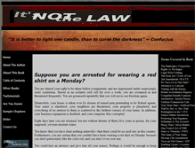 Tablet Screenshot of itsnotthelaw.com